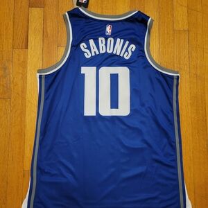 Nike Blue and Gray Basketball Jersey